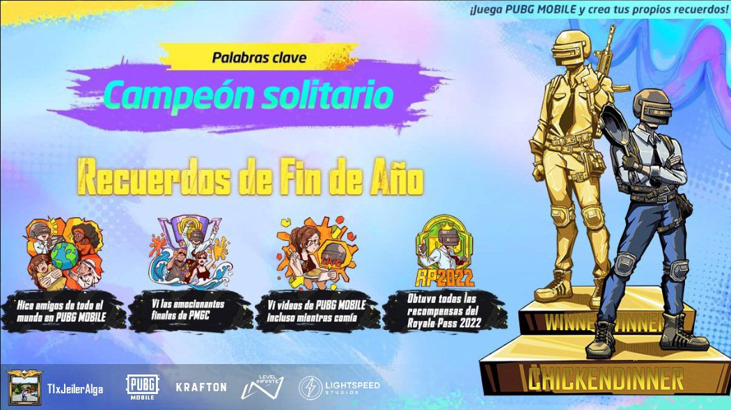 reliej's tweet photo. ¡Juega PUBG MOBILE y crea tus propios recuerdos! https://t.co/hU27ZJpMHO https://t.co/GeyWTYFnl8
