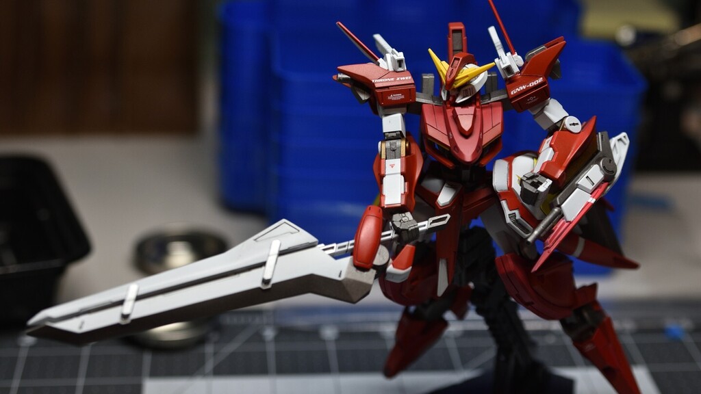 dc5dugg's tweet photo. did some light scribing, repainted everything, panel lining, and water slides for this one

#highgrade #gundam #gunpla #gundam00 #thronezwei #plamo #bandai #gnbustersword #bustersword #celestialbeing https://t.co/28vUcGdg8b https://t.co/5GDOLkP3DU