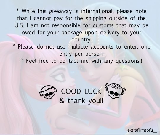 extrafirmtofu__'s tweet photo. Thank you for 500 followers! I appreciate your support and the acceptance that I have felt in this community. To give back, I am giving away 21 brand new dolls from several of our favorite doll lines. 💗

Please read what I’ve put on each image.

Thank you so, so much!! <3 https://t.co/14AHywSXKR