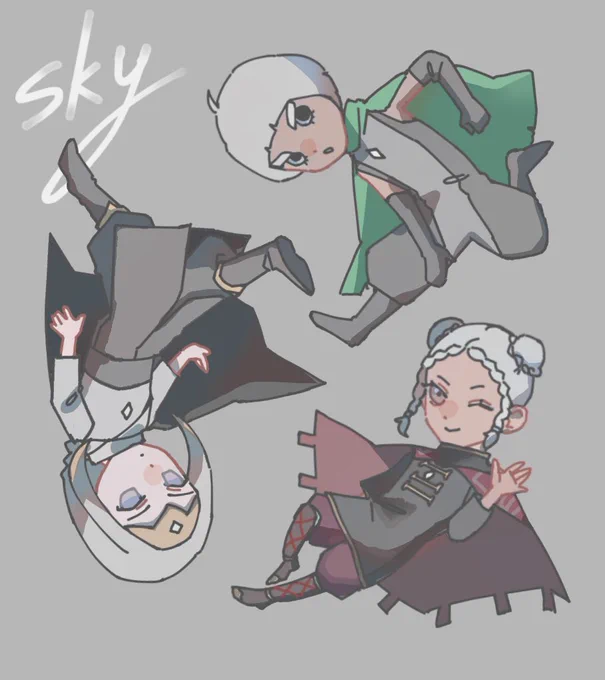 『sky -星を紡ぐ子どもたちー』でガイ班概念コーデしてみた 