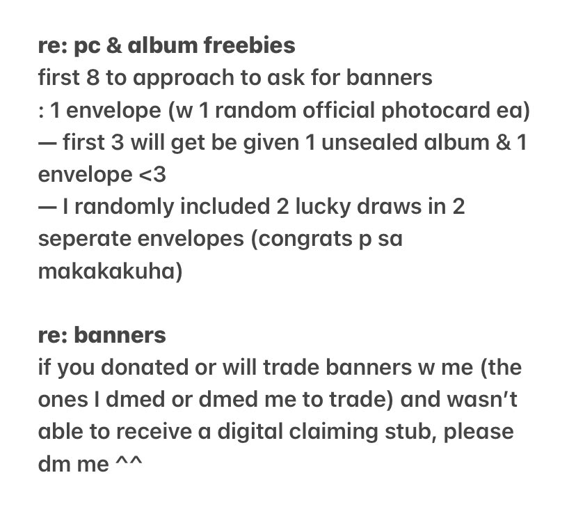 glxyschans's tweet photo. see you all later !! 🫶🏻

(read the 2nd photo for more details)

i’ll update again re my exact loc once i’m at moa na ^^ https://t.co/w1jDop4Ovr