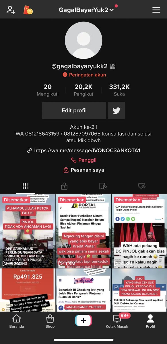 Ruang Aman Debt tweet media