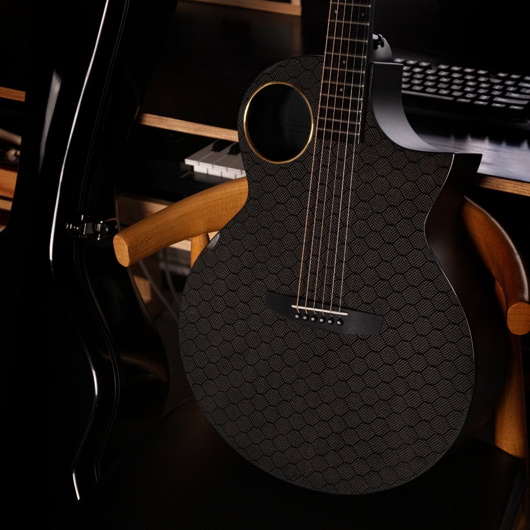 SwampIndustries's tweet photo. Would you play a carbon fibre guitar?
Carbon fibre top, back, sides and neck, richlite fingerboard with silicon crystal inlay, and AcousticPlus preamp.

AUD$1,249.99
https://t.co/ZF4zycoK29

#guitars #carbonfibre https://t.co/sgniUZDRya
