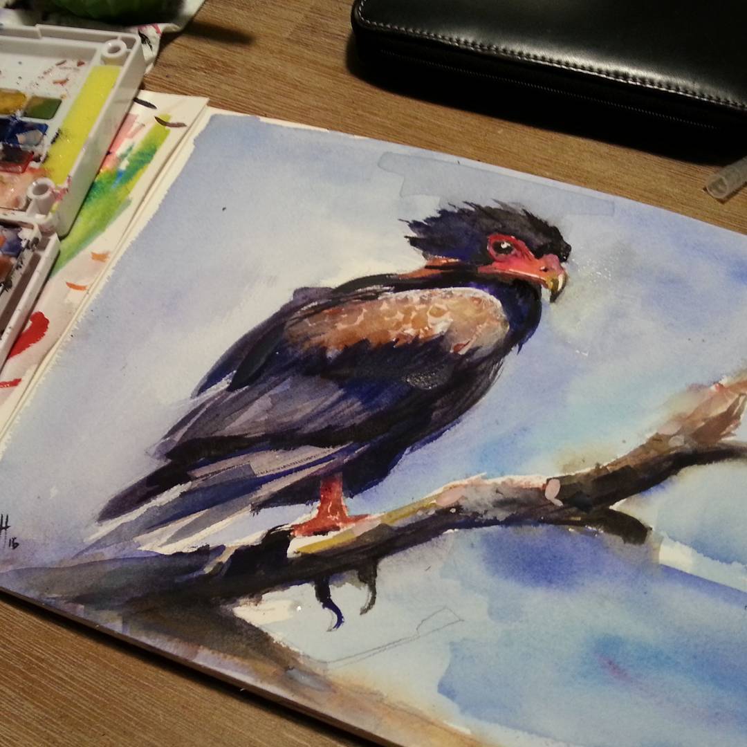 Some oldie, watercolor is pure joy ~ GN