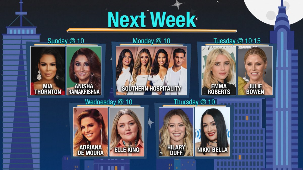 BravoWWHL's tweet photo. NEXT WEEK on #WWHL 🥳🎉 https://t.co/Uwm4NZmvMA