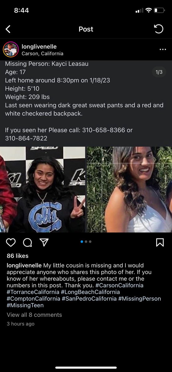 lleanaa's tweet photo. Never thought I’d have to tweet something like this but Carson, Wilmington, Long Beach, Torrance &amp; Pedro peeps please keep a lookout for my neighbor. 🙏🏼 https://t.co/D69nLmfQq6