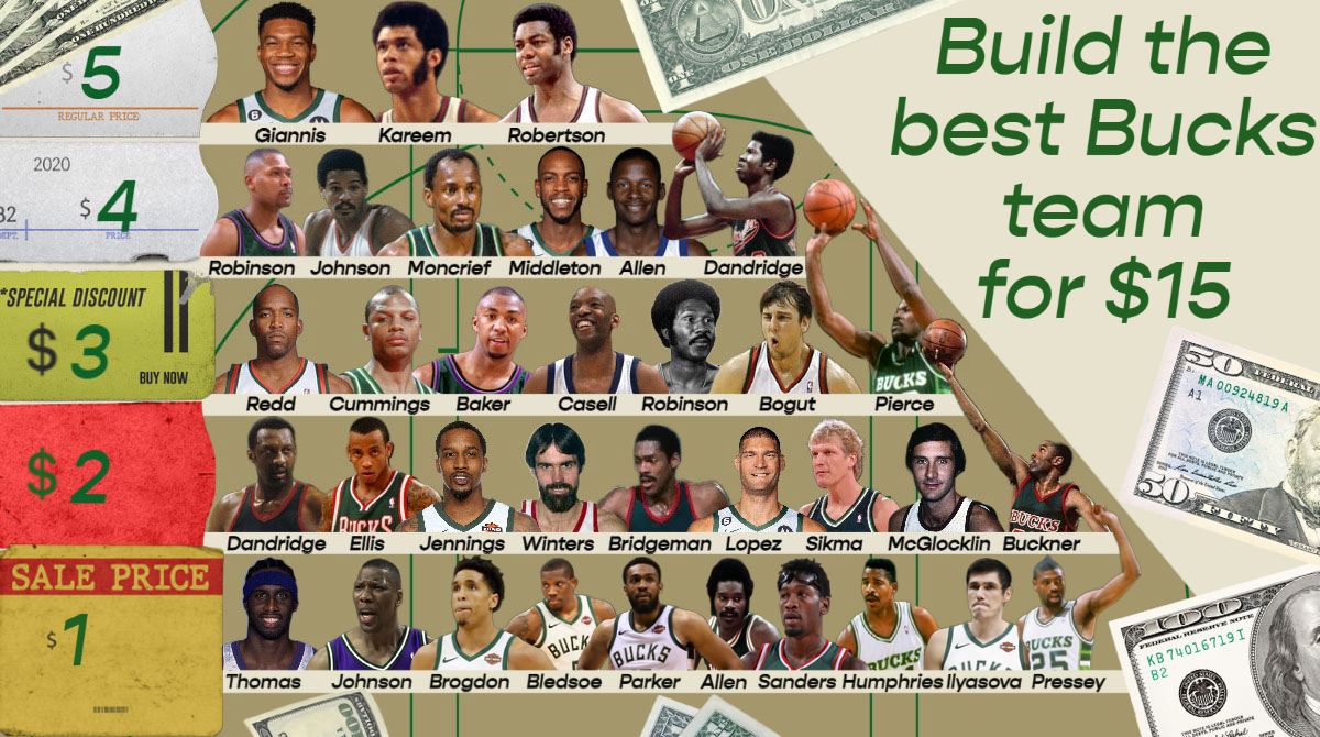 ethanjdahlen's tweet photo. Alright, Bucks fans I gotta know... Who ya got?

This is a real test of Bucks history for all but the most elite old heads, looking at you @olskool888 

(I forgot to add Jrue Holiday, but it is what it is) https://t.co/jCTmYvAcXG