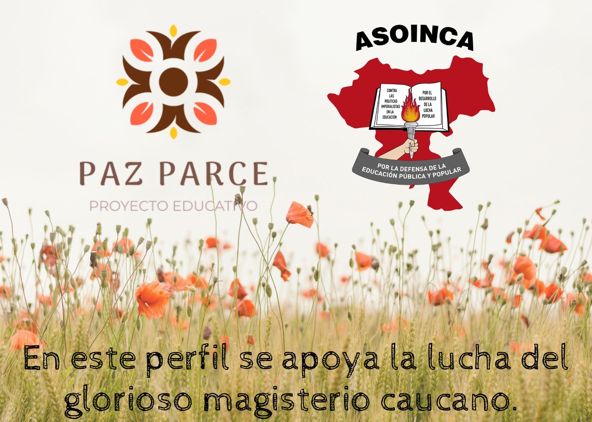 PazParce's tweet image. ¡Fuerza @ASOINCACAUCA! @ASIEVA7 @fecode @Sutev_Valle @cutcolombia @MintrabajoCol @gloriainesramir @profesnuevos