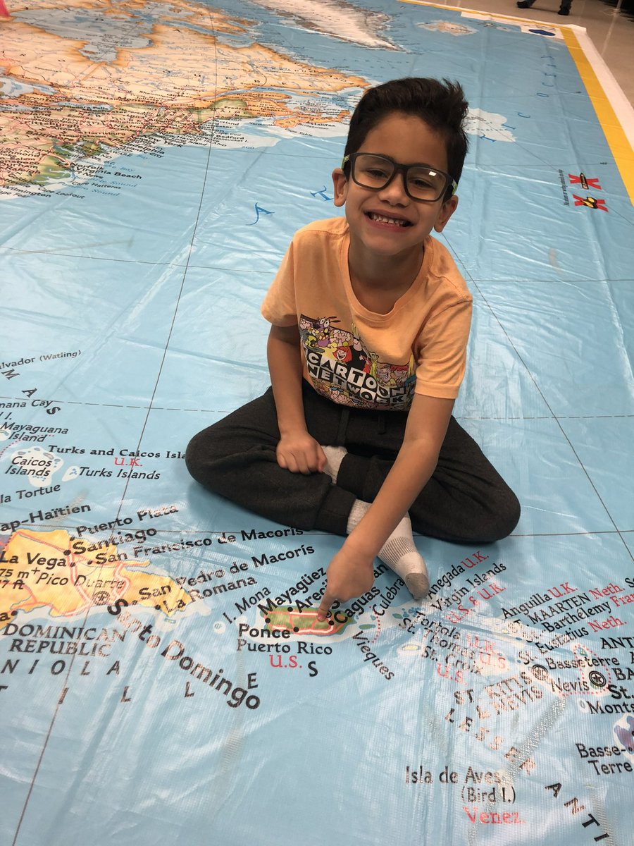 grechterman's tweet photo. Our ALE student’s Gad a blast exploring the giant North American map! @NISDForester @NISDElemSS #giantmap @NISDSpecialEd https://t.co/AguPeiXh0R
