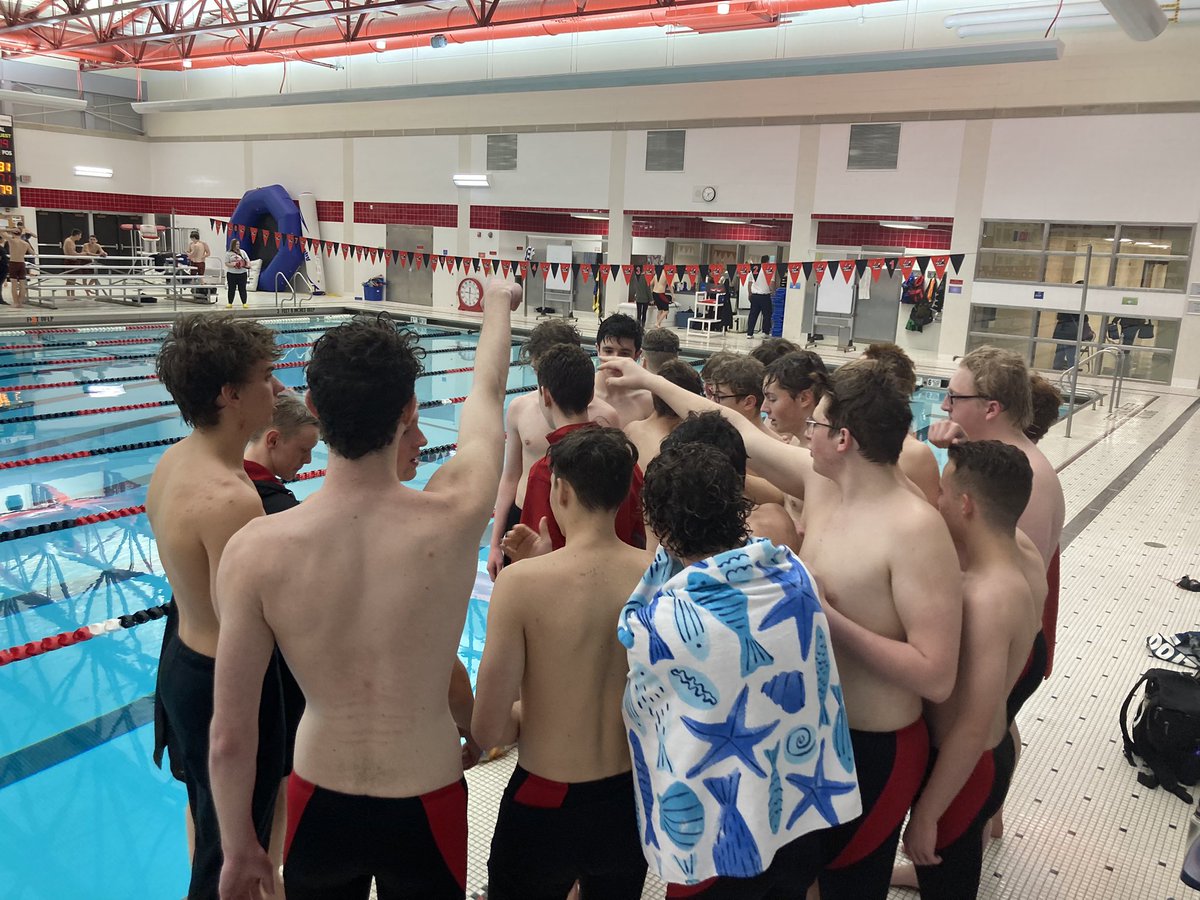 HiltonSwimDive's tweet photo. For the first time EVER in program history the varsity boys swim team takes the Division title! Congrats Coach Sadowski and the whole team! #1! https://t.co/XrDgypRRmb