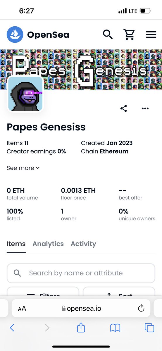 PapesGenesis's tweet image. another day, another fake collection trying to be us. our real collection is opensea.io/collection/pap… 💚