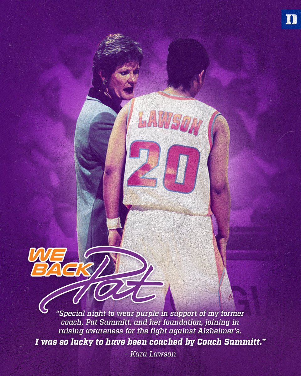 DukeWBB's tweet image. 💜 #WeBackPat