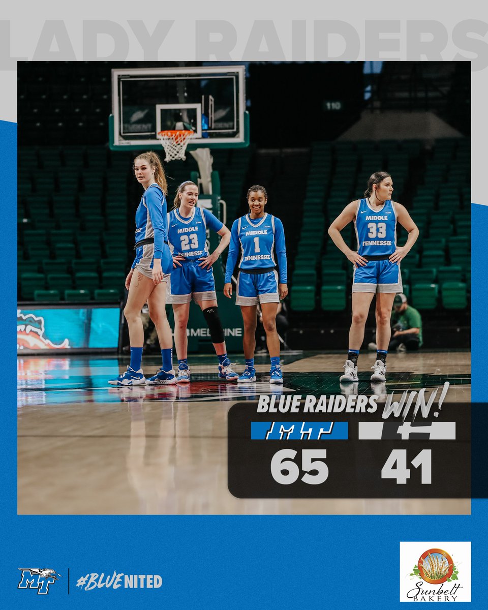 MT_WBB's tweet photo. A #LadyRaider WIN in the Queen City!
#BLUEnited | #TrueBlue https://t.co/4PYxlNUUMa