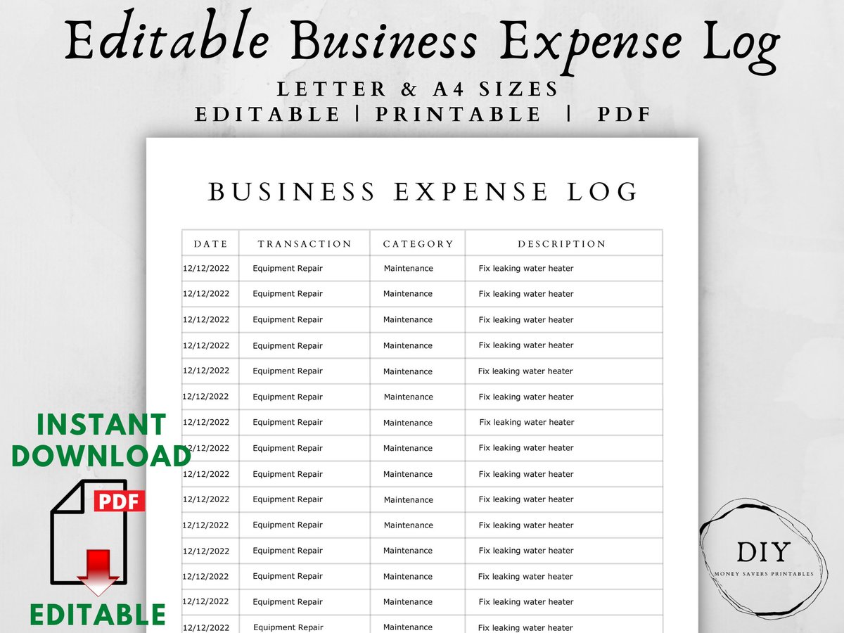 DIYMoneySavers (@DIYMoneySavers) on Twitter photo 2023-01-20 00:49:14 Excited to share the latest addition to our #etsy shop: Editable Business Expense Loghttps://etsy.me/3WpQ8zC #invoicefactoring #transactionlog #smallbusiness #retail #business #Newbusiness #Spendingtracker Excited to share the latest addition to our #etsy shop: Editable Business Expense Loghttps://etsy.me/3WpQ8zC #invoicefactoring #transactionlog #smallbusiness #retail #business #Newbusiness #Spendingtracker