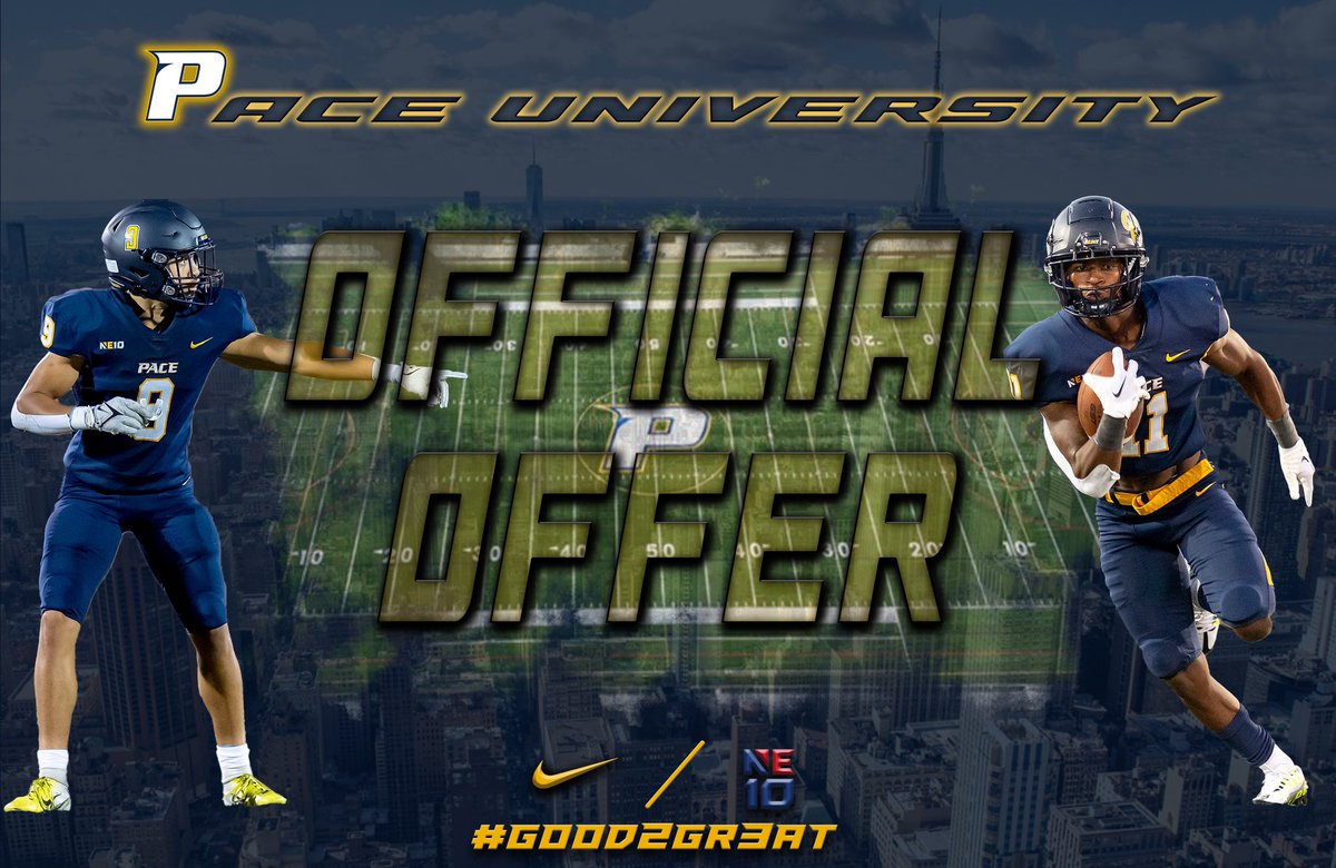 Sp3edyCarroll's tweet photo. Extremely blessed and thankful to receive a scholarship offer from @PaceUFootball1 @CoachCGD @Andy_Rondeau_1 @EastsideGhostFB https://t.co/v8kJOKI45Y