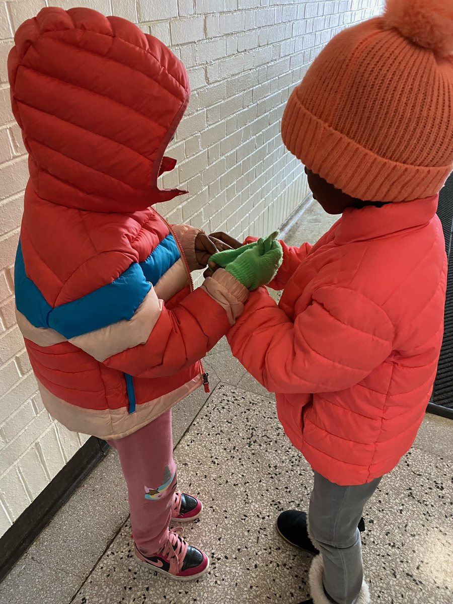 Friends helping friends in this cold windy week 💞 #hatchtigers #op97 📸: <a href="/lkbrummell/">Mrs. Brummell</a>