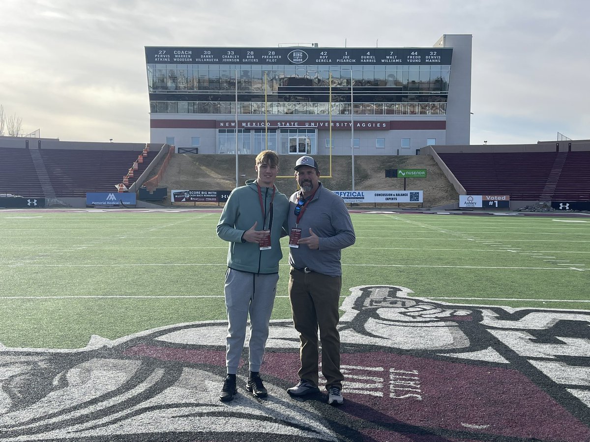 cole_runyan13's tweet photo. Blessed to receive a PWO from @NMStateFootball. Thank you @coachkill_fb @CoachNDreiling @DJMarquardtNMSU for the opportunity. https://t.co/x3vCekoptC