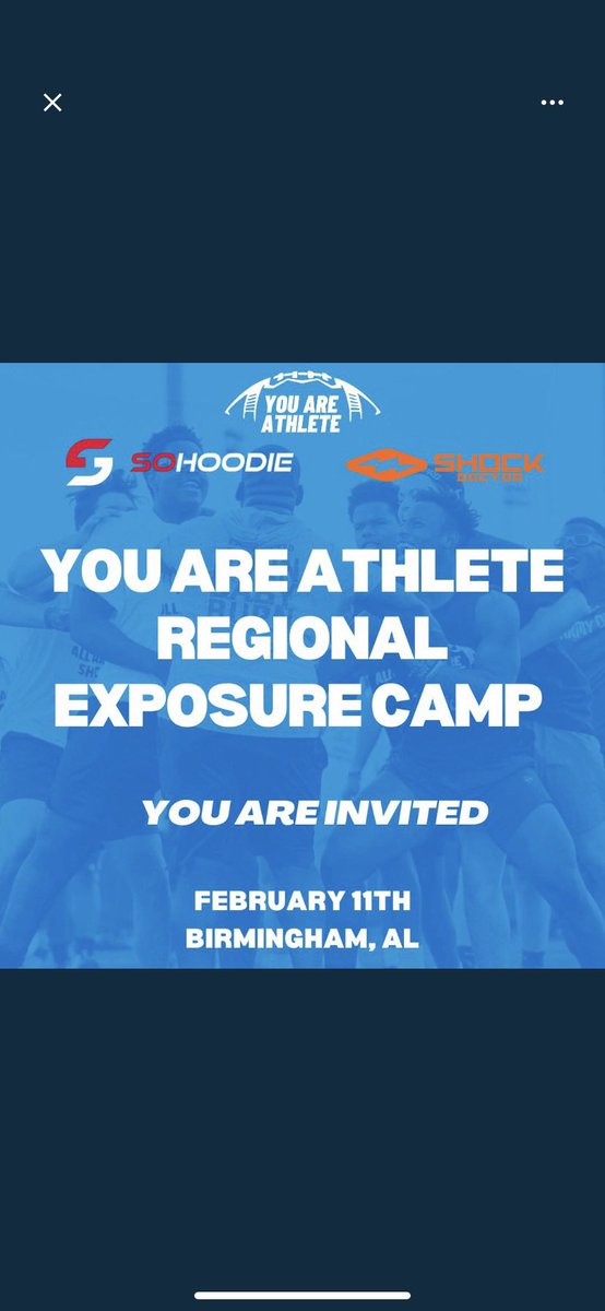 I am thankful to receive an invitation the YAA camp in Birmingham, AL. <a href="/youareathlete/">You Are Athlete</a> <a href="/ShockDoctor/">Shock Doctor</a>
