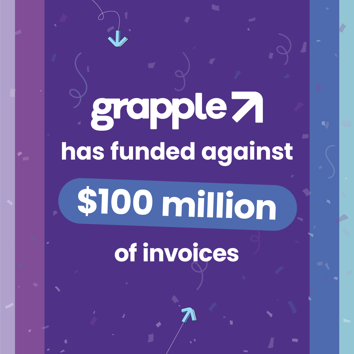 Today Grapple passed another milestone, we’ve now funded against $100million of invoices to support the growth of Aussie SMEs. This is testament to the LendTech we’ve developed in consultation with Australian businesses and the team that helped us deliver it #smelending #finance