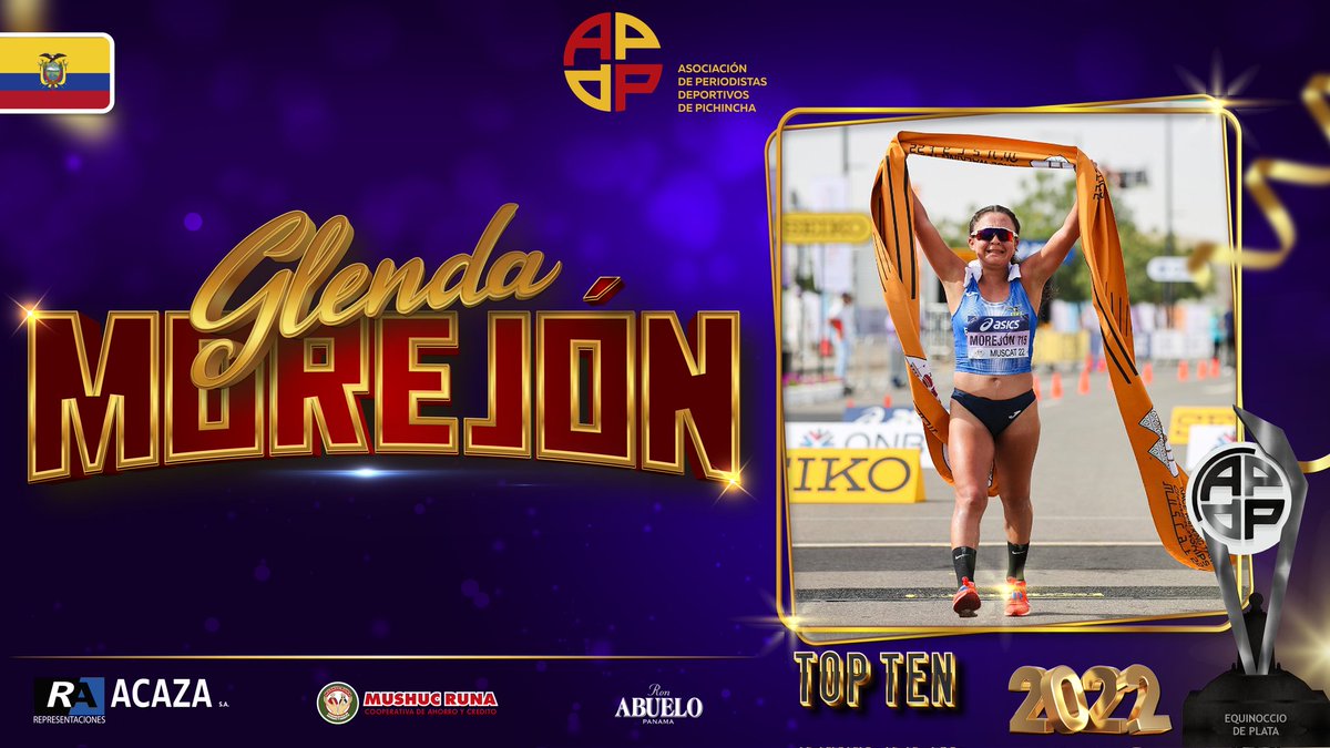 APDPEcuador's tweet photo. #GalaAPDP
La gran @MorejonGlenda en el #TopTenAPDP 
Felicitaciones...!!!!
@FEDEAZUAY 
@FEcAtletismo
@DeporteEc https://t.co/iyQbj5evoD