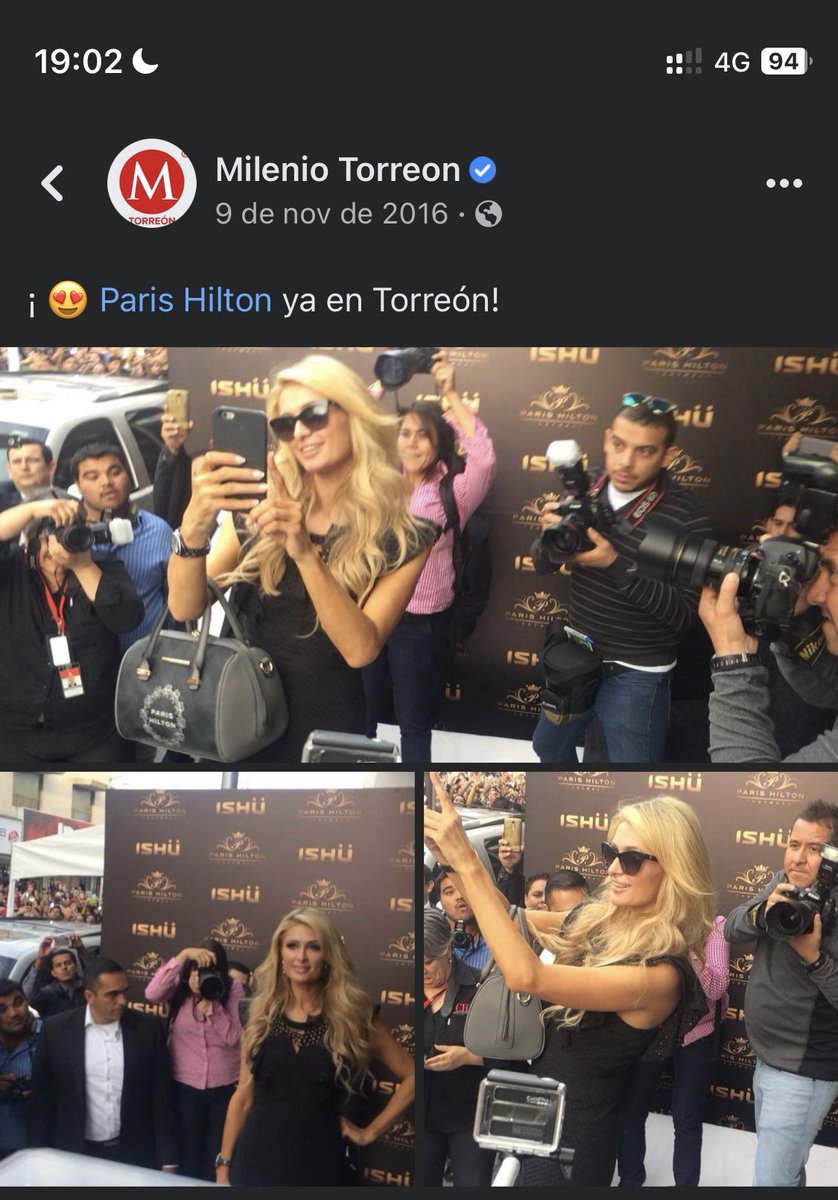 mebelalo's tweet photo. un top de momentos que mantienen humilde a torreón

1. paris hilton vino dos veces a torreón, una de esas veces en el centro https://t.co/QJ1WfwrzVj