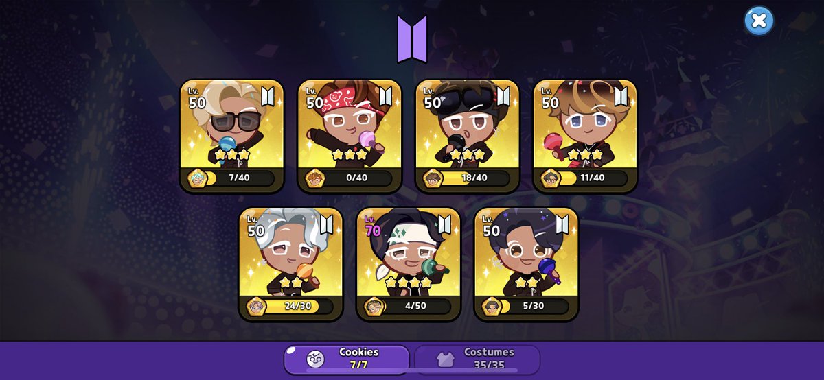 Arlenchio_2's tweet photo. @CRKingdomEN Thankfully I got all cookies, decors, and costumes, but the ticket book missions was so tedious, I lost my chance at getting those last 2 cake hounds. 😔 https://t.co/fk3BT2Hkk7