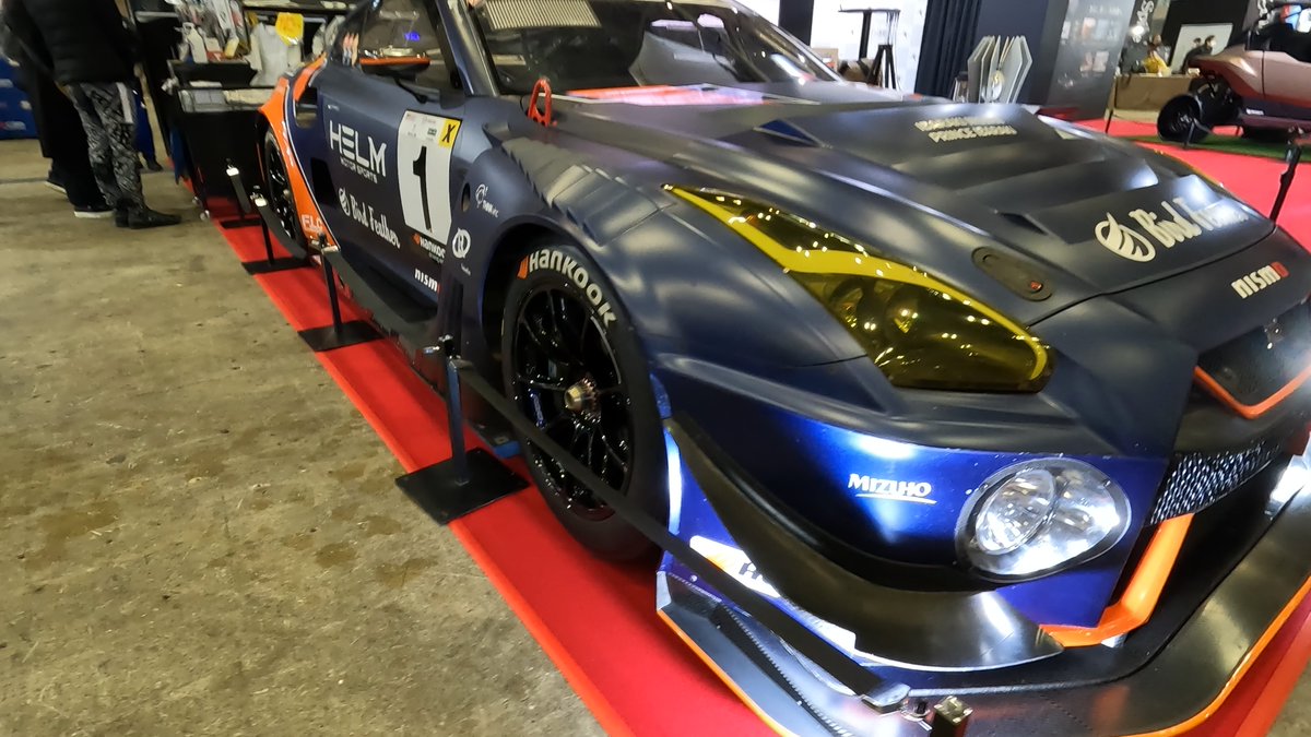 Kamakura_MAP's tweet photo. Fuji SpeedWayブースに展示されていたNISSAN GT-R GT-3マシーンです。
S耐ST-Xクラス初参戦でシリーズチャンピオン獲得！

https://t.co/XL6GeocvhX

#東京オートサロン 
#tokyoautosalon 
#nissangtr 
#helm 
#gt3 
#stxクラス 
#スーパー耐久 
#s耐 
#鳥羽豊 
#平木湧也 
#平木玲次 https://t.co/PAc1Bt6lcw