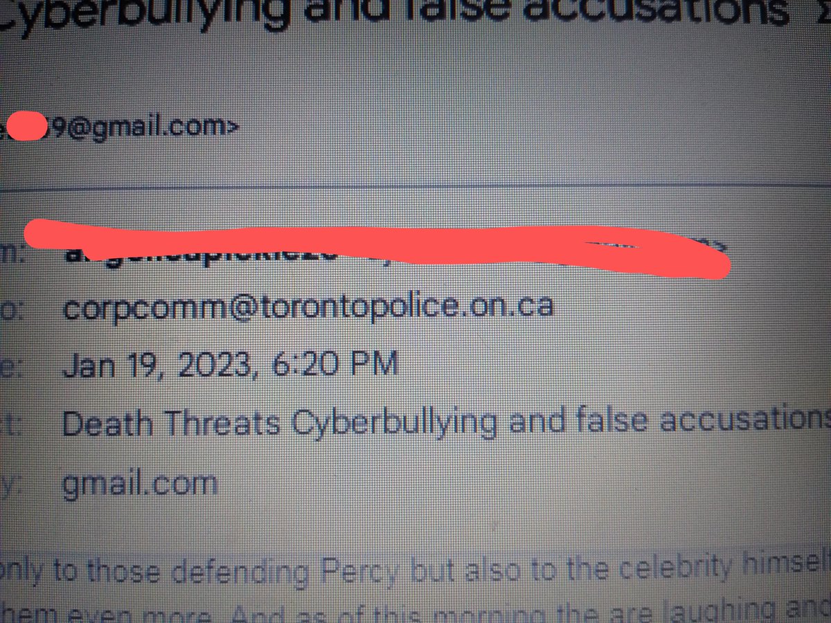 angiemofficial's tweet photo. My job here is done the entire Toronto Police Service knows about their slander, threats, an cyberbullying!!! Hopefully this will all help clear stuff up!!! Have an amazing night everyone!! (I will not respond to nasty comments hate me all u want I do not care) https://t.co/pWK070zv2m