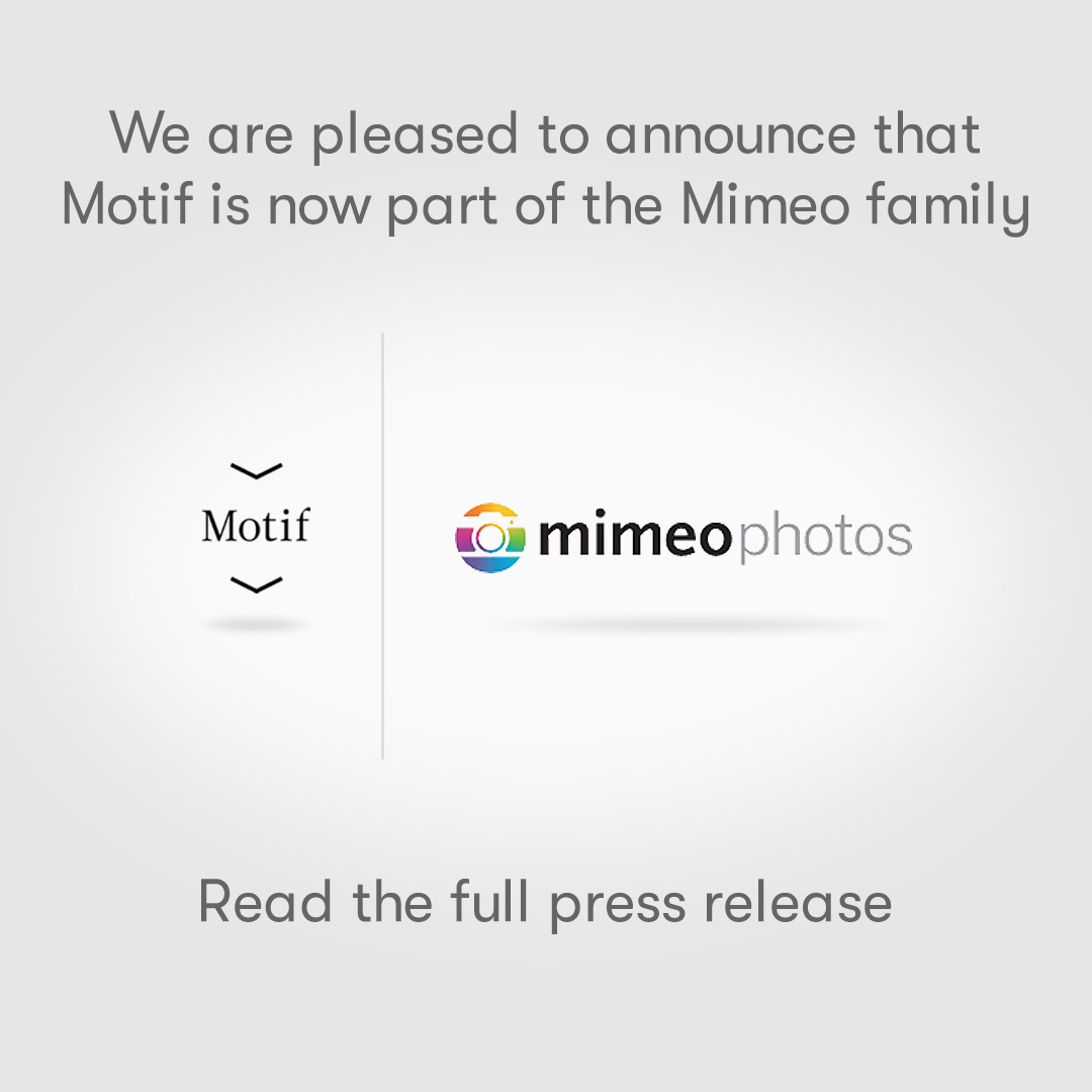 Motif is officially a part of the Mimeo family of brands! To read the full press release and to learn what this means for Motif users, follow the link below.

bit.ly/3XD7r1g

#MotifPhotos #MimeoPhotos