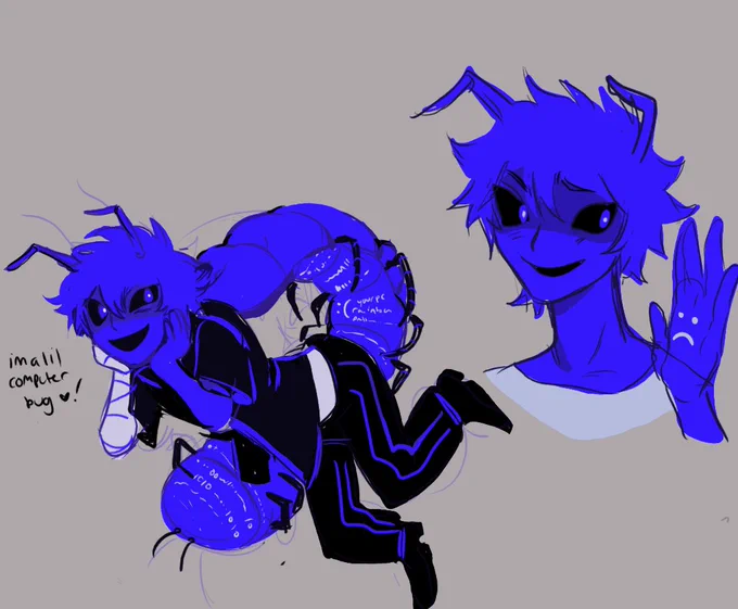 Tw// bugs bugGotta make a real reference of this oc (never) 