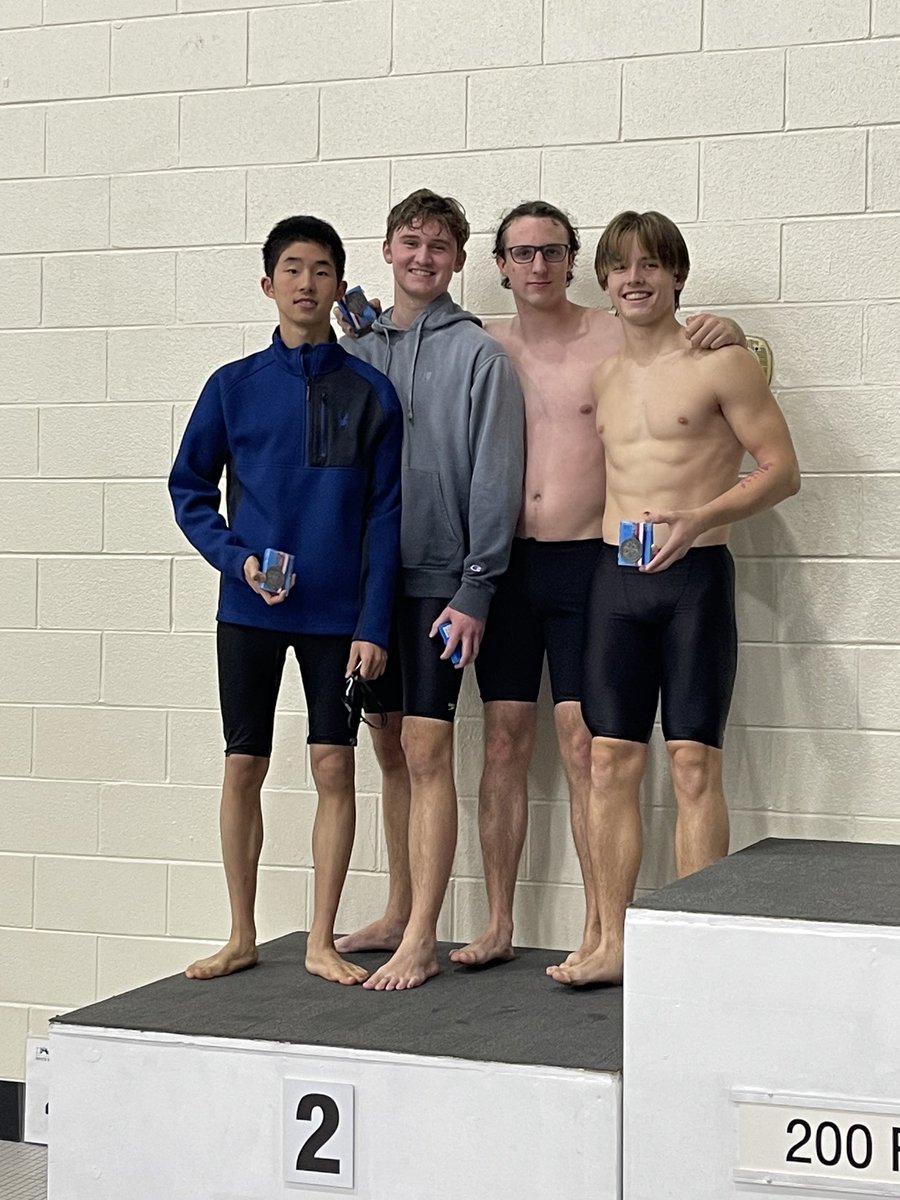⁦<a href="/SVRaiderBooster/">SHS Raider Booster</a>⁩ ⁦<a href="/SunnyvaleISD/">Sunnyvale ISD</a>⁩ George, Caleb, Austin and Jace took Silver in the 200 Free Relay and advance to Regionals!