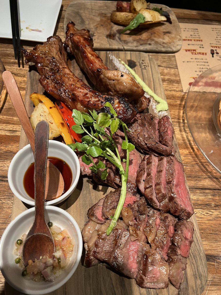 nurokeiba's tweet image. 昨夜の肉！🥩🥩🥩
#log50
#テンアライド
#肉バル
#池袋バル