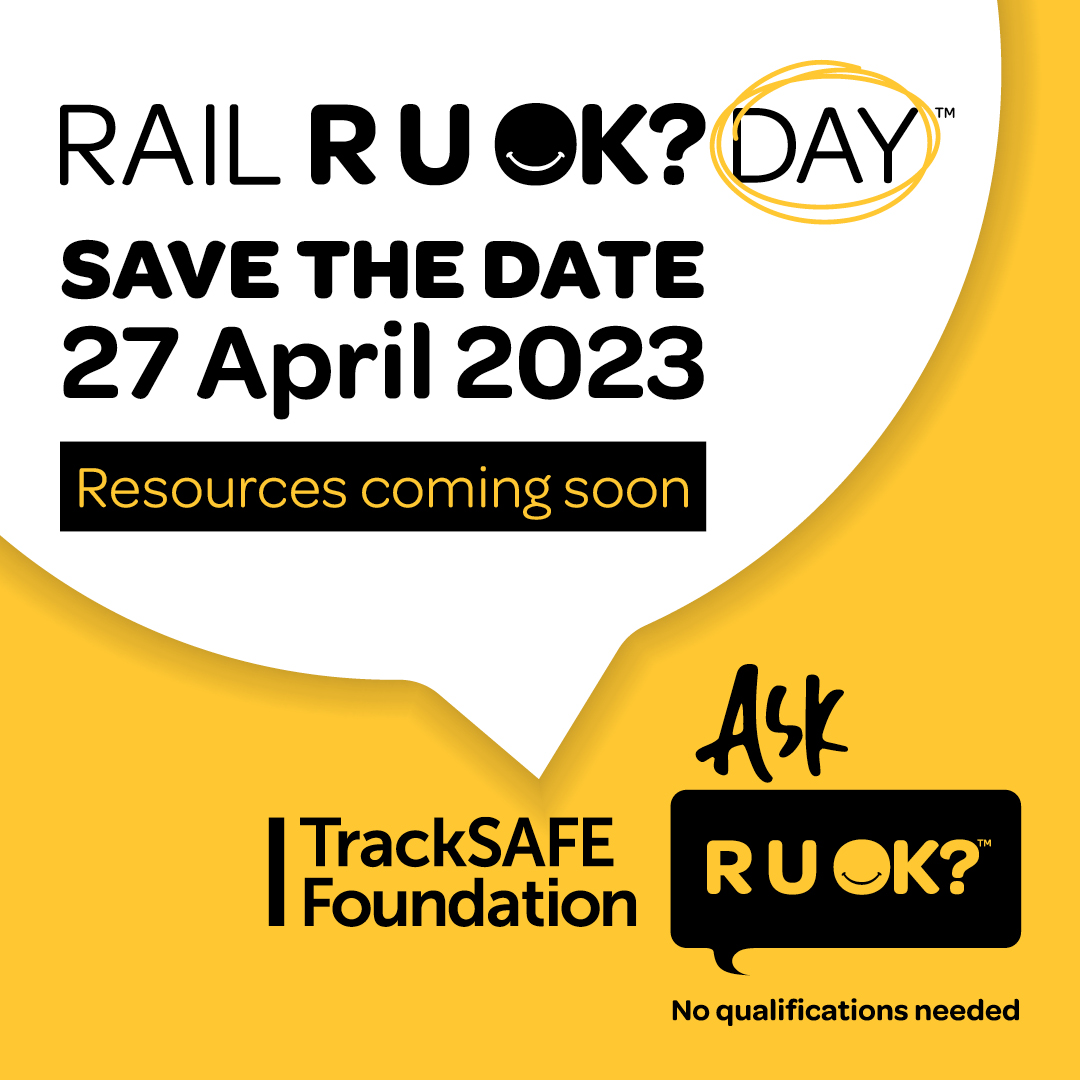 If you'd like to help to champion #railruok in your workplace and receive regular updates, including an invite to our upcoming Champions briefing session, contact info@tracksafefoundation.com.au