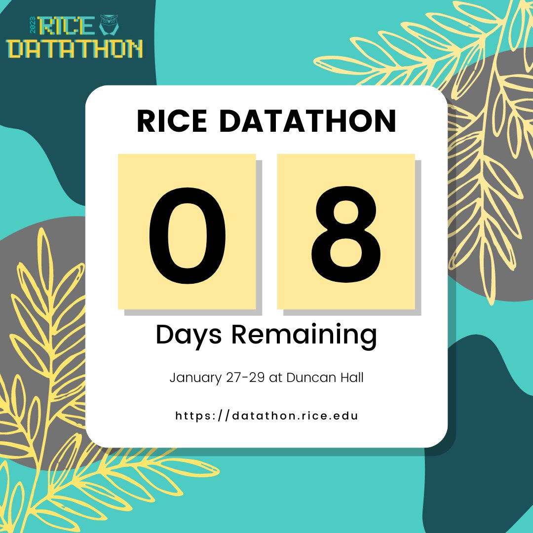 RiceDatathon tweet picture