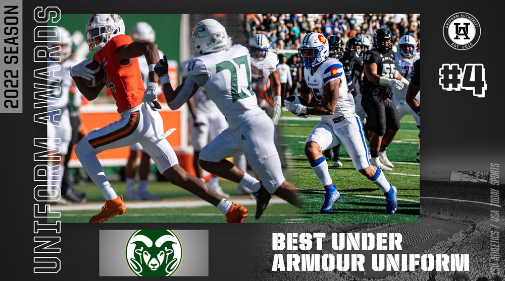 UniAuthority's tweet photo. #UniAuthority Best Under Armour Uniform of the 2022 College Football Season:
4. @CSUFootball 

#UAAwards | @CSUEquipment https://t.co/cL5dNx6zpa