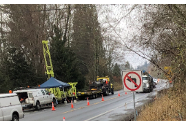 wsdot_north's tweet image. 🔶HEADS UP #SKAGIT: Our drilling crews will be back out on SR 20 tomorrow, 1/20 from approx. 8 am - 3 pm taking core samples along Child's Creek at MP 74 near #Lyman. EB &amp;amp; WB traffic will alternate thru a single lane &amp;amp; emergency crews will be prioritized.