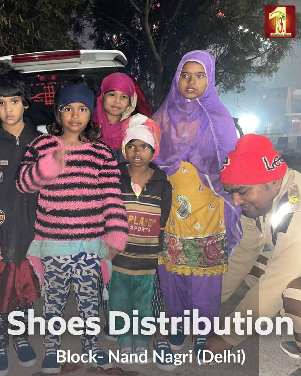 Winter can be a desperate struggle for survival for the underprivileged to live without woolens or proper food. Following the preachings of Saint Gurmeet Ram Rahim Ji Dera Sacha Sauda volunteers distributing #GiftOfSmile with warm clothes and food among needy children.