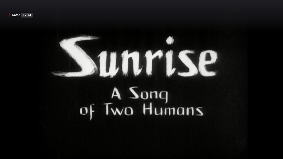 ThiefCGT's tweet photo. #NowWatching #Sunrise (1927) significant blind spot is about to be cleared #JanuaryLoot #SightAndSound #FilmTwitter https://t.co/qpGTHRt7L5