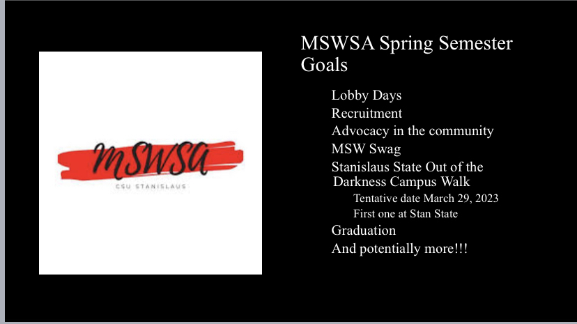 mswstanstate's tweet photo. Happy New Year Warriors! As we come back together for the spring semester, we have some exciting goals and plans for the MSWSA. To get involved with these plans, come join our monthly meetings! We hope to see you all there &amp; https://t.co/Iug6v7D7us