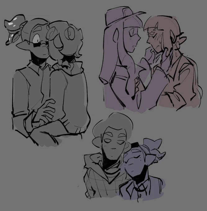 started as practice requests, ended up just redrawing memes with the backliners#Splatoon3 #スプラトゥーン3 