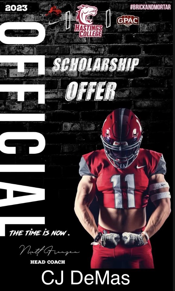 Blessed to say that I have received my second offer to Hastings College!!!  @HCBroncoFball <a href="/Coach_ZBass/">Zach Bass</a> <a href="/CoachFranzen/">Matt Franzen</a> @godalwayzfam1st