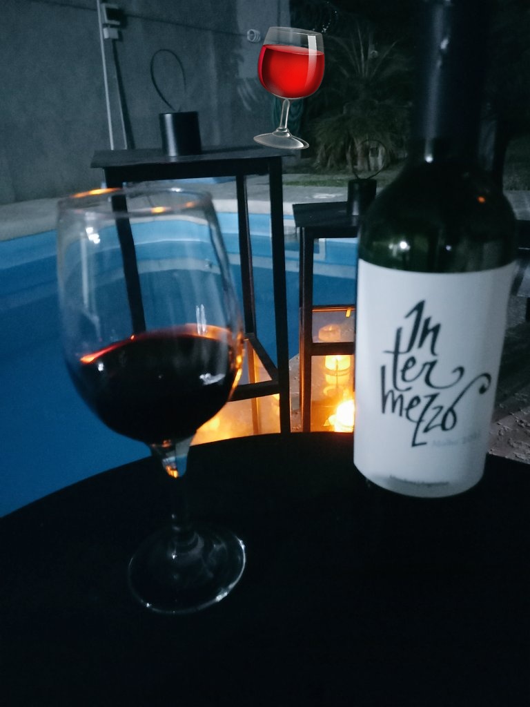 Hemosa noche para un vinito😀🍷