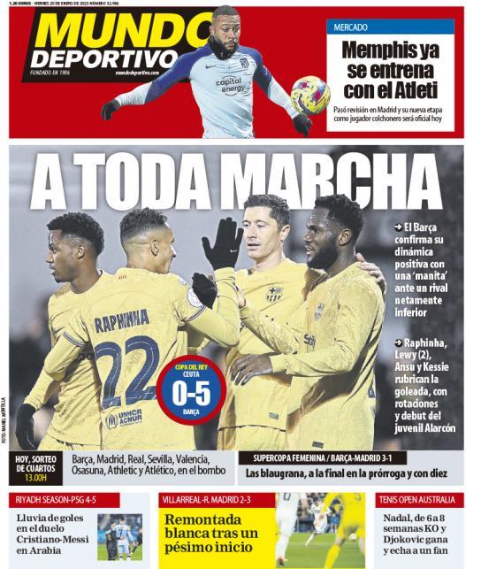 Barça Universal on Twitter "Mundo Deportivo 'At full blast'"