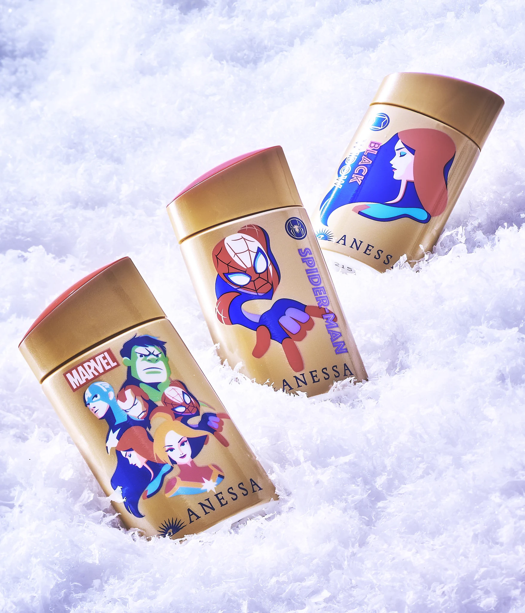 Marvel na platformě X: „日焼け止めアネッサ MARVEL限定デザインの