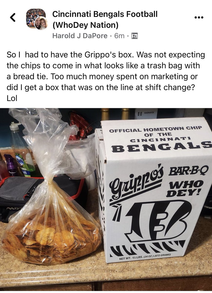2ChinzCinci's tweet photo. Tell me you have never bought a box of Grippos without telling me you’ve never bought a box of Grippos! https://t.co/W3SDUD9zT6