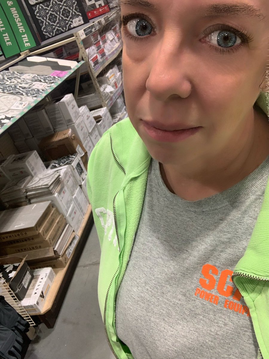 SeitzLife's tweet photo. #Tile, #GreenBoard and a #Showerhead at @Menards might be the death of me this evening. #OneMoreProject π#SeitzSeeing https://t.co/HqRL45LADC