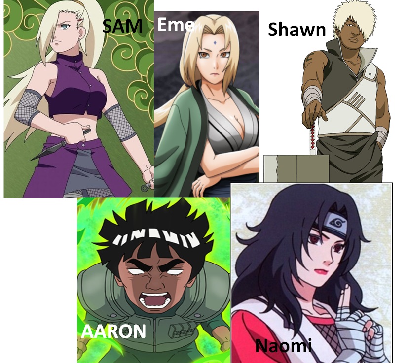 Mrkindness7's tweet photo. TAG 3 -5 FRIENDS (twitter) Using Naruto Characters resembles their personality traits . ( just for fun)😛

1. @samgserrano = Ino Yamanaka
2. @EmeLatina  = Lady Tsunade
3. @ShawnIsShady = Durui
4. @shadymademe98 = Might Guy
5. @N1N90s = Kurenai https://t.co/D84coVKdWk