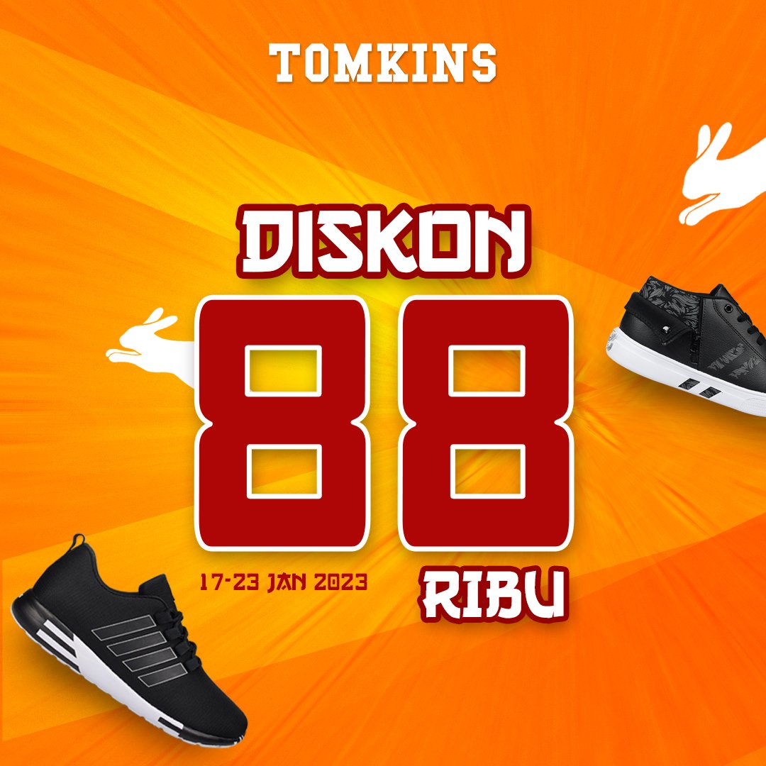 Diskon spesial ditahun baru Imlek sudah dimulai.

Kunjungi segera Matahari, Yogya dan Ramayana Dept. Store terdekat.

Semua koleksi terbaru TOMKINS bisa kamu dapatkan dengan potongan harga  88rb

Ayo buruan....

#tomkins #sneakers #sale