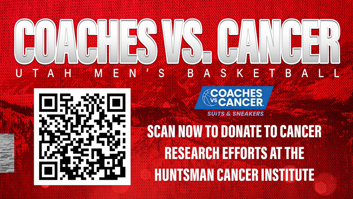 UtahMBB's tweet photo. Ute fans! Please join us in the fight against cancer and donate now to the @huntsmancancer as part of the @CoachesvsCancer initiative! #SuitsAndSneakers 

DONATE NOW ⤵️
https://t.co/vOLKDhcAy1

#GoUtes | @NABC1927 https://t.co/4brBeuuMc6