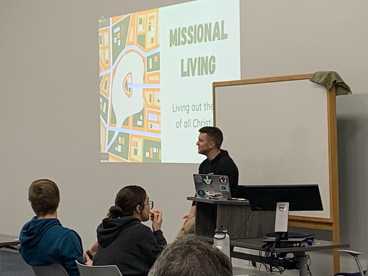 sendcalgary's tweet image. Our GenSend coach, Chris, is at Briercrest Christian College and Seminary tonight sharing about Missional Living and inviting students to the GenSend  experience in Calgary this summer! If you’re 18-24 years old (or know someone who is) and are interested, let’s chat! DM us!